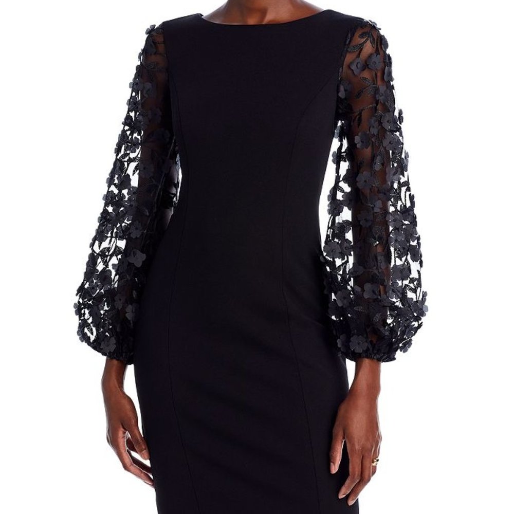 Eliza J Balloon Sleeve Sheath Dress